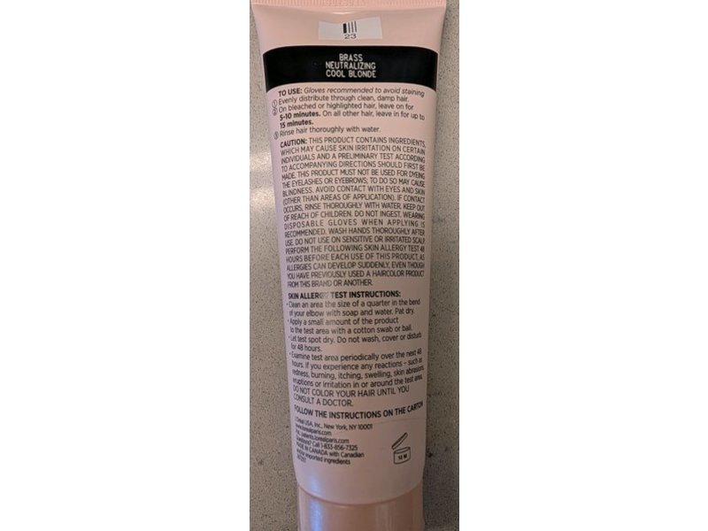 L'Oreal Paris Le Color gloss One Step Toning Gloss, Cool Blonde, 4 fl oz/118 mL