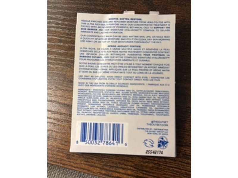 The Outset Botanical Barrier Rescue Balm, 0.05 oz/1.5 g