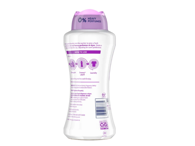 Downy Light In Wash Scent Booster, White Lavender, 24.0 oz/680 g