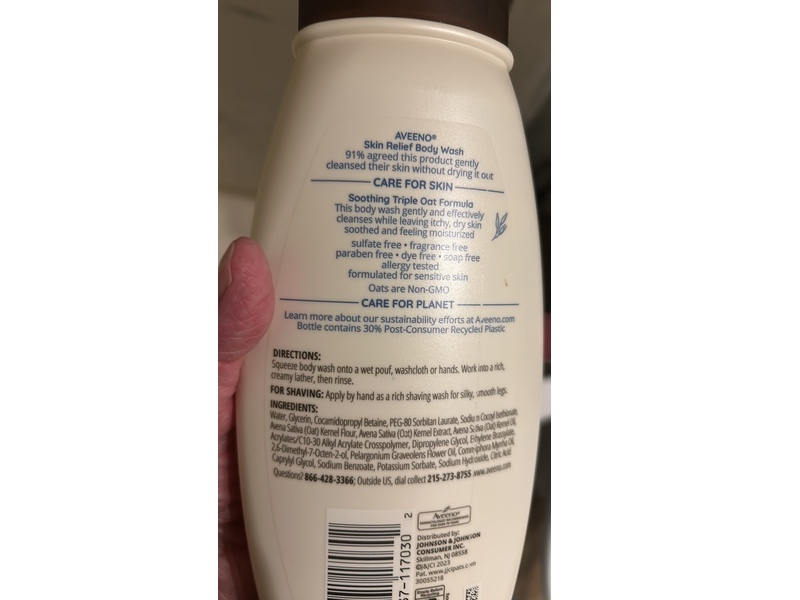 Aveeno Skin Relief Body Wash, 18 fl oz/532 mL