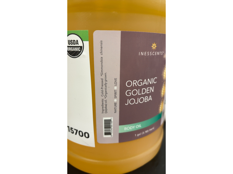 Inesscents Body Oil, Organic Golden Jojoba, 3.785 L