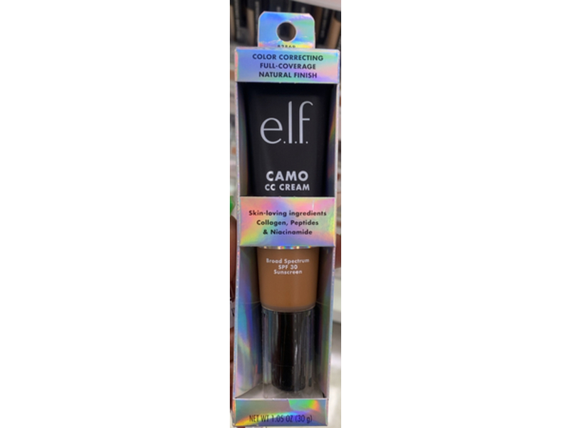e.l.f. Camo CC Cream, SPF 30, Deep 530 W, 1.05 oz/30 g