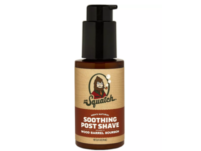 Dr. Squatch Soothing Post Shave, Wood Barrel Bourbon, 2.5 fl oz/74 mL