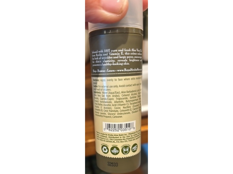 Aruba Aloe Advanced Day Creme, 1.7 fl oz/50 mL