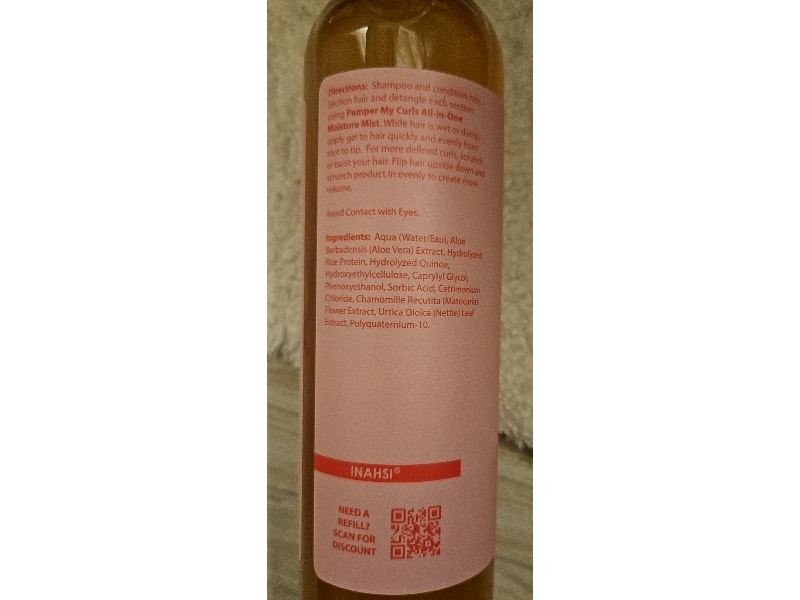 Inahsi Define & Shine Liquid Styling Gel, 12 fl oz/355 mL