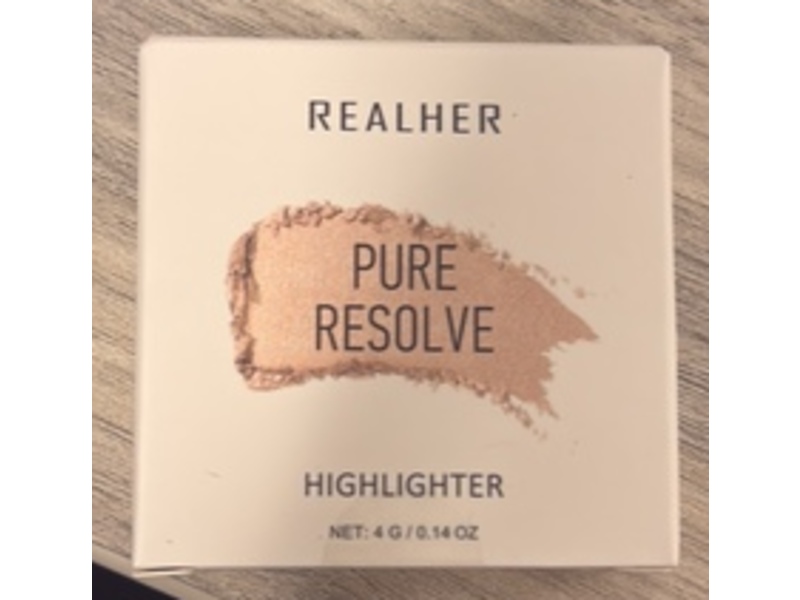 Realher Pure Resolve Highlighter, Champagne, 0.14 oz/4 g