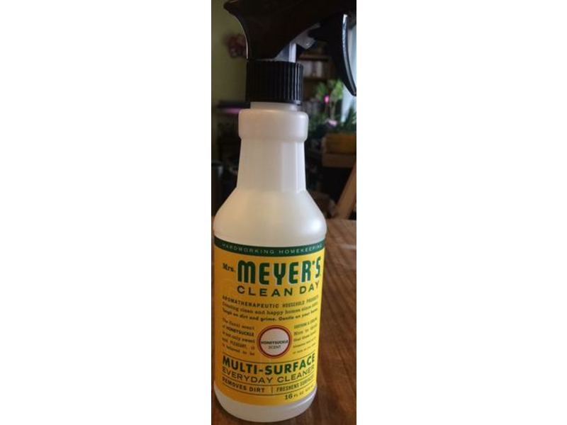 Mrs. Meyer's Clean Day Multi-Surface Everyday Cleaner, Honeysuckle Scent, 16 fl oz/473 mL, Pack Of 3