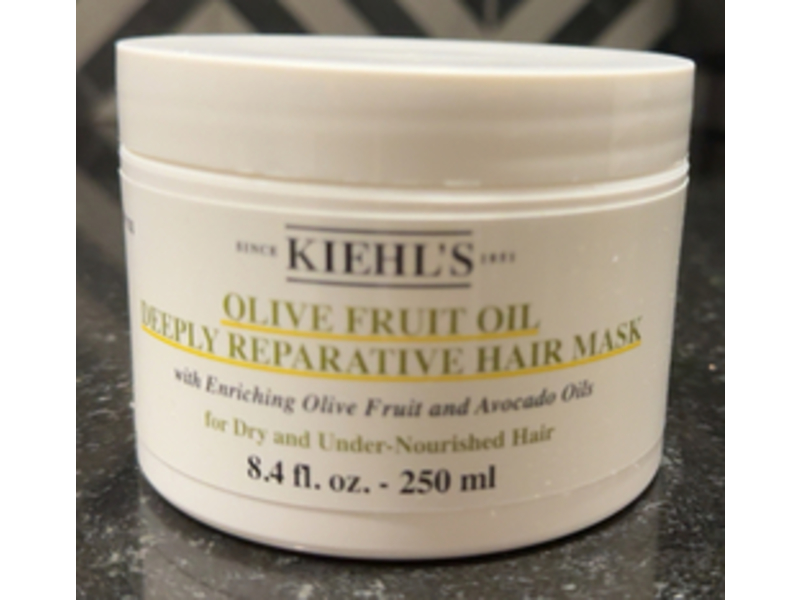Kiehl's Olive Fruit Oil Deeply Repairative Hair Mask, Olive Fruit & Avocado Oil, 8.4 oz/250 mL