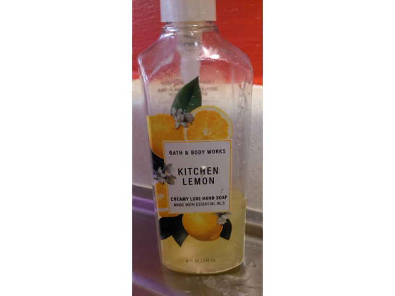 Bath & Body Works Creamy Luxe Hand Soap, KItchen Lemon, 8 fl oz/236 mL