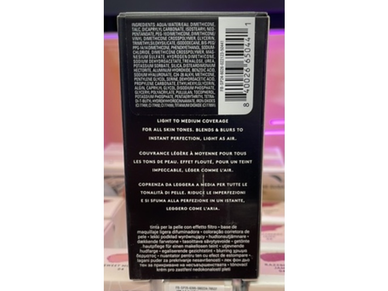 Fenty Beauty Eaze Drop Blurring Skin Tint, 22, 1.08 fl oz/32 mL