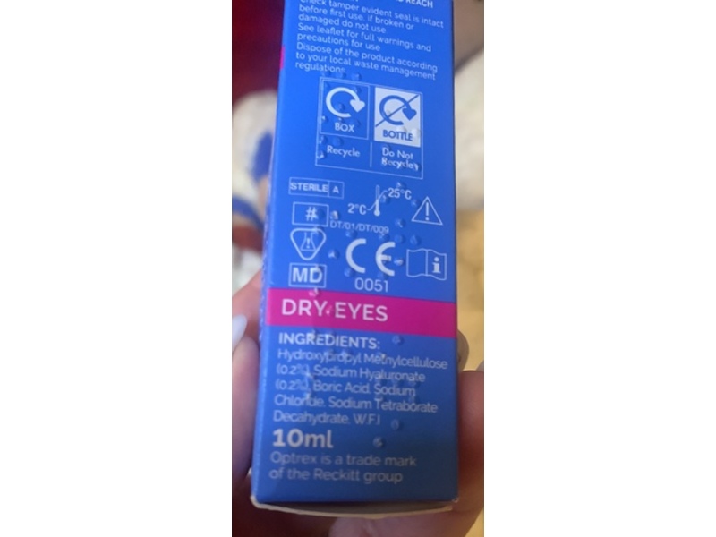 Optrex Double Action Rehydrating Eye Drops, 10 mL