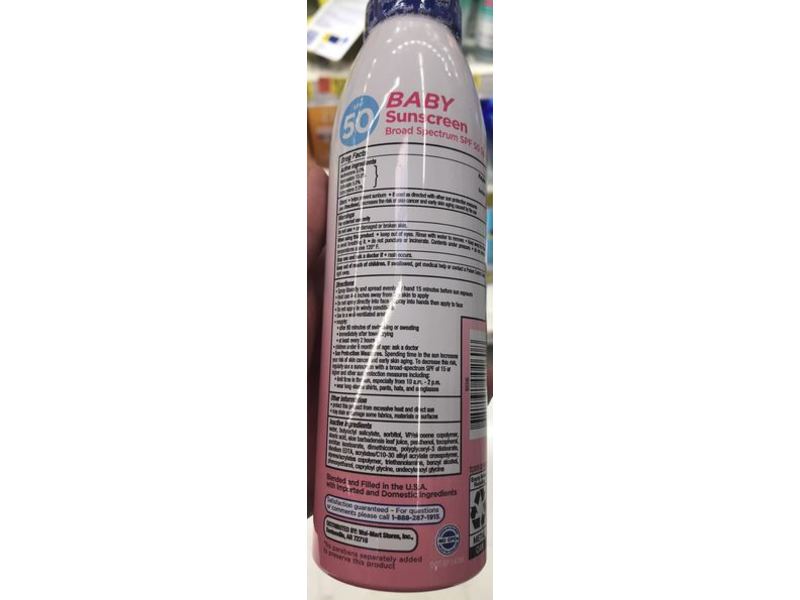 Equate Baby Sunscreen Spray, SPF 50, 6.3 oz (178 g)