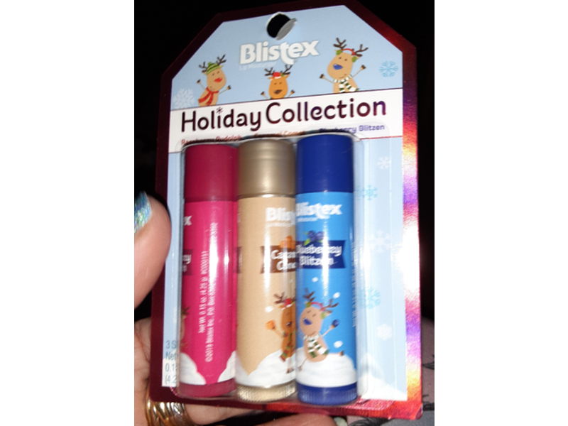 Blistex Holiday Collection Lip Moisturizer, 0.15 oz/4.25 g, 3 Sticks