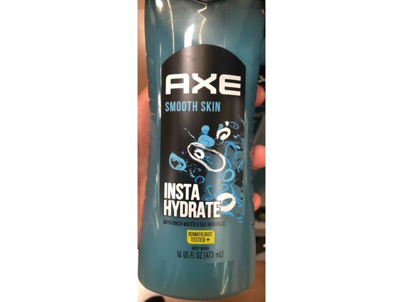 Axe Smooth Skin Insta Hydrate Body Wash with Birch Water & Sea Minerals, 16 fl oz/473 mL