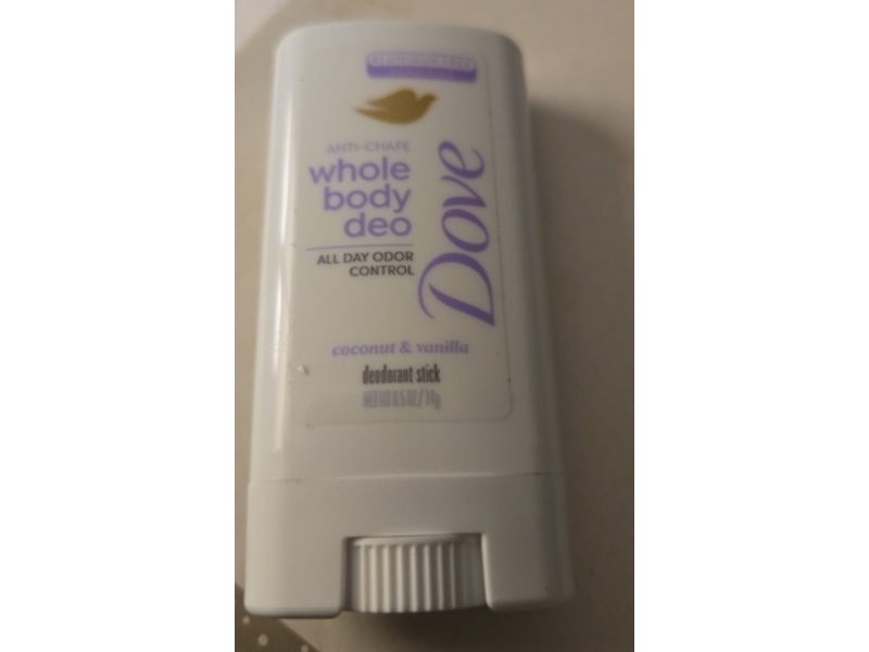 Dove Body Deodorant Stick, Coconut & Vanilla, 0.5 oz/14 g