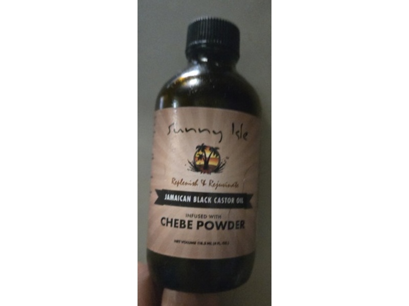 Sunny Isle Jamaican Black Castor Oil, Chebe Powder, 4 fl oz/118.3 mL