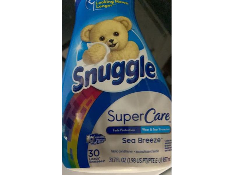 Snuggle Supercare Liquid Fabric Conditioner, Sea Breeze, 30 Loads, 31.7 fl oz/937 mL
