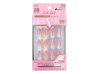 L.A. Girl Luxe Shine Fave Nail Tips + Glue, Ombre French GNT733, 28 Count - Image 2