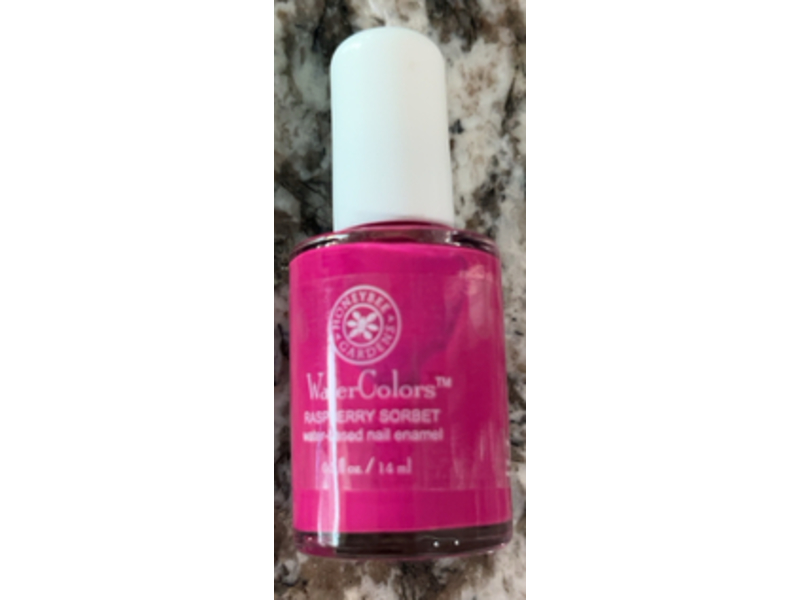 Honeybee WaterColors Nail Enamel, Raspberry Sorbet, 0.5 fl oz/14 mL