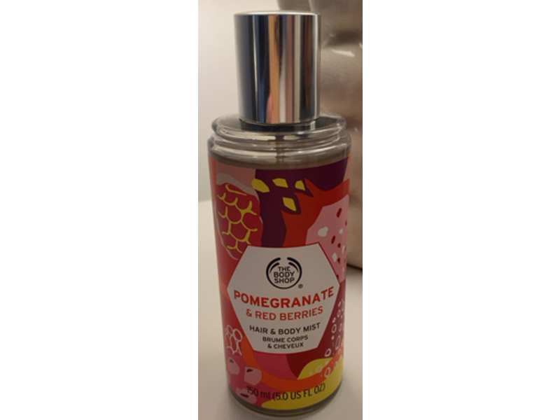 The Body Shop Hair & Body Mist, Pomegranate & Red Berries, 5.0 fl oz/150 mL