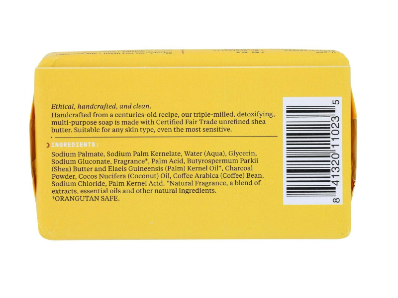 Alaffia Authentic African Black Soap, Unscented, 5 oz/140 g