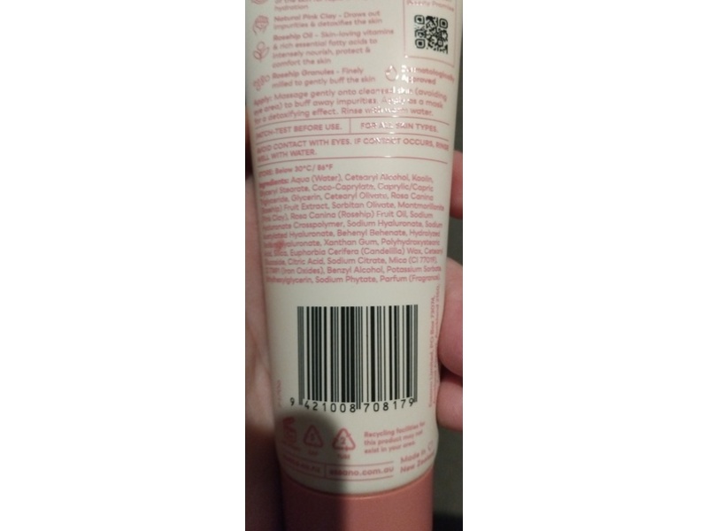 Essano Hydration+ Pink Clay Exfoliator, 3.38 fl oz/100 mL