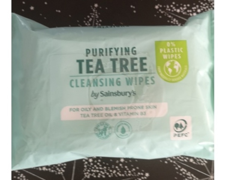 Sainsbury's Purifying Tea Tree Cleansing Wipes, Count 25
