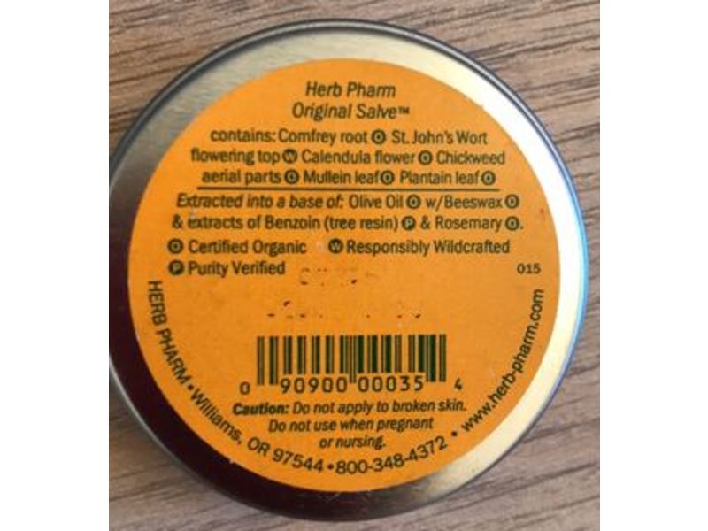 Herb Pharm Original Salve, Handcrafted, 24 g