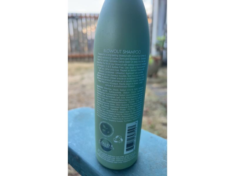 Surface Hair Blowout Shampoo for Women and Men, Organic Conditioner and Heat Resistant Hair Style Protector with Babassu Oil - Premium Volumizing Hair Products