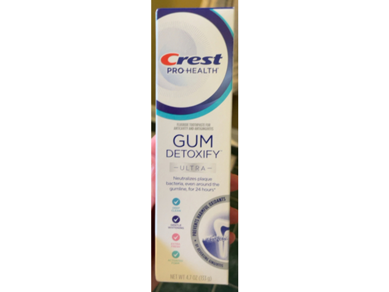 Crest Gum Detoxify Ultra Toothpaste, 4.7 oz/133 g