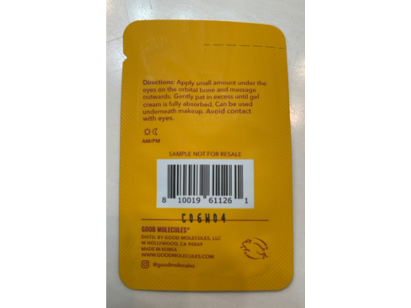 Good Molecules Yerba Mate Wake Up Eye Gel, 0.06 fl oz/2 mL