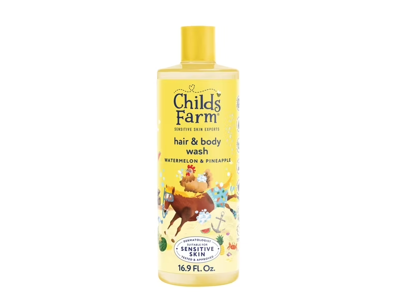 Childs Farm Hair & Body Wash, Watermelon & Pineapple, 16.9 fl oz/500 mL