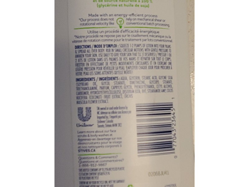 St. Ives Softening Adoucissante Body Lotion, Coconut & Orchid, 600 mL