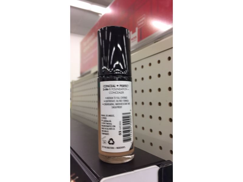 Milani Conceal + Perfect 2-in-1 Foundation Concealer, Natural, 1.0 Fluid Ounce