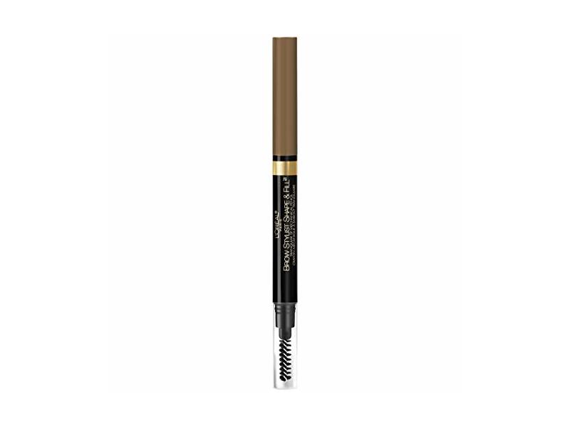 L'Oréal Paris Makeup Brow Stylist Shape & Fill Mechanical Eye Brow Makeup Pencil, Dark Blonde, 0.008 oz.