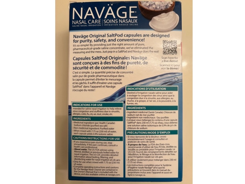 Navage Nasal Care Saltpod Original Capsules, 30 Count