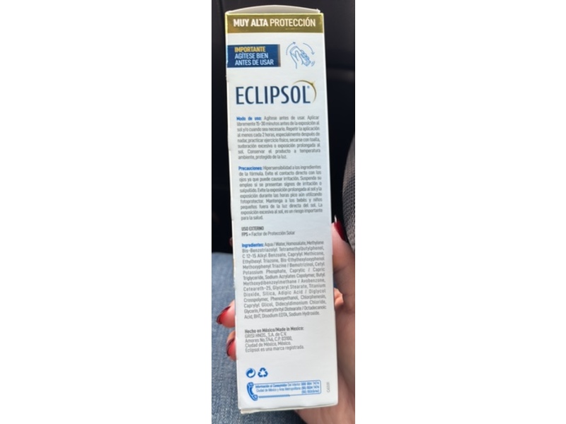 Eclipsol Ultra Crema, Facial Y Corporal, SPF 50+, 125 g