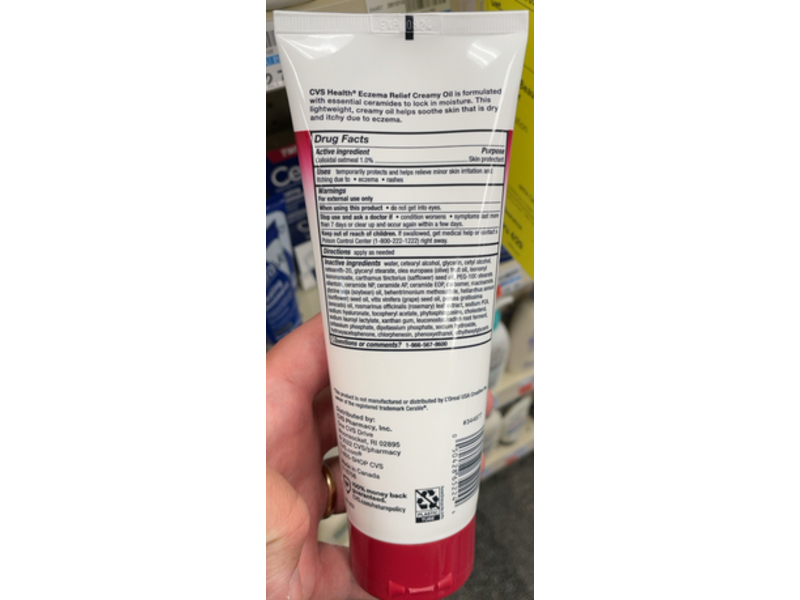 CVS Health Eczema Relief Creamy Oil, 8 fl oz/226 mL