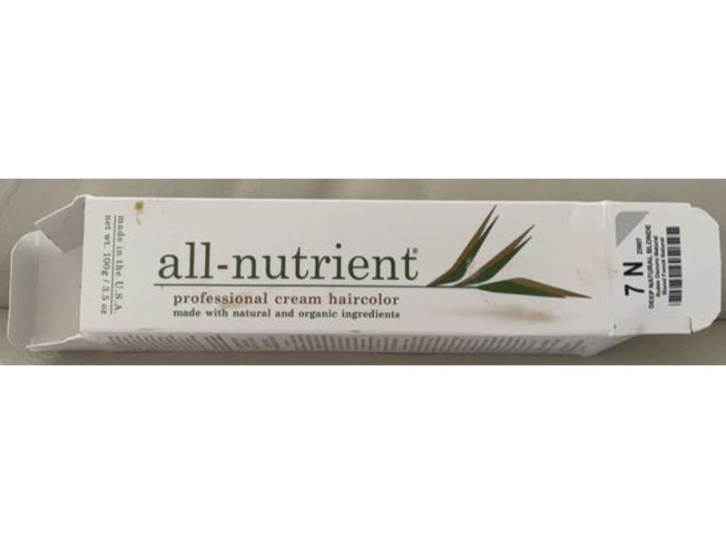 All-Nutrient Professional Cream Haircolor, 7N Deep Natural Blonde, 3.5 oz/100 g