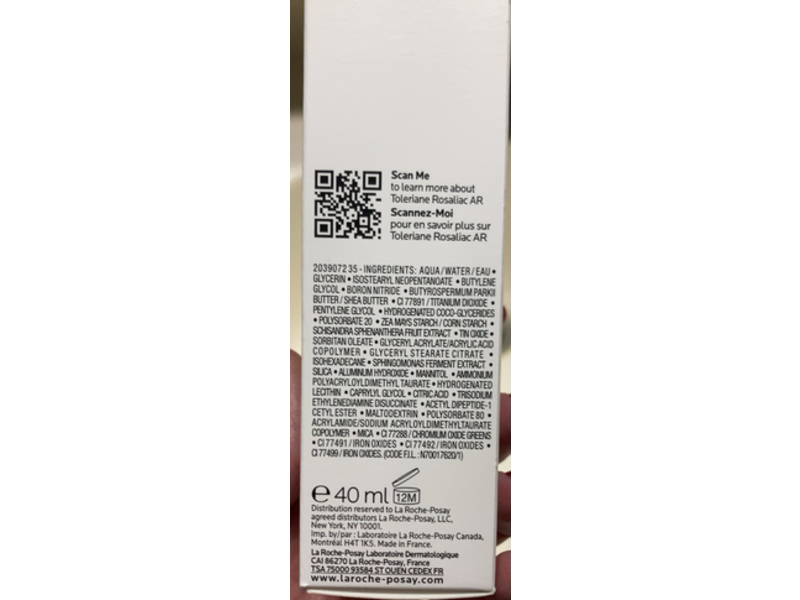 La Roche Posay Redness Reducing Moisturizer, Fragrance Free, 1.35 fl oz/40 mL