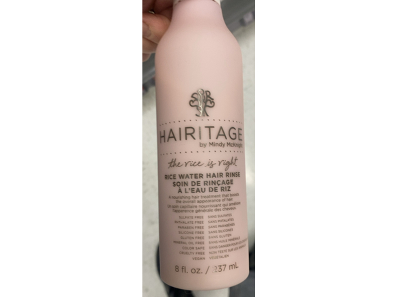 Hairitage The Rice Is Right Rice Water Hair Rinse, 8 fl oz/237