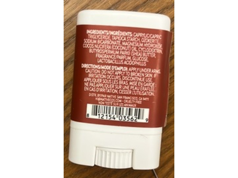 Native Deodorant, Coconut & Vanilla, 0.35 oz/9 g