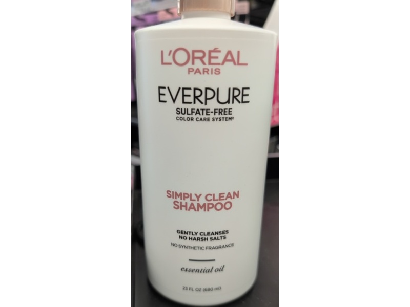 L'Oreal Paris Everpure Simply Clean Shampoo, 23 fl oz/680 mL