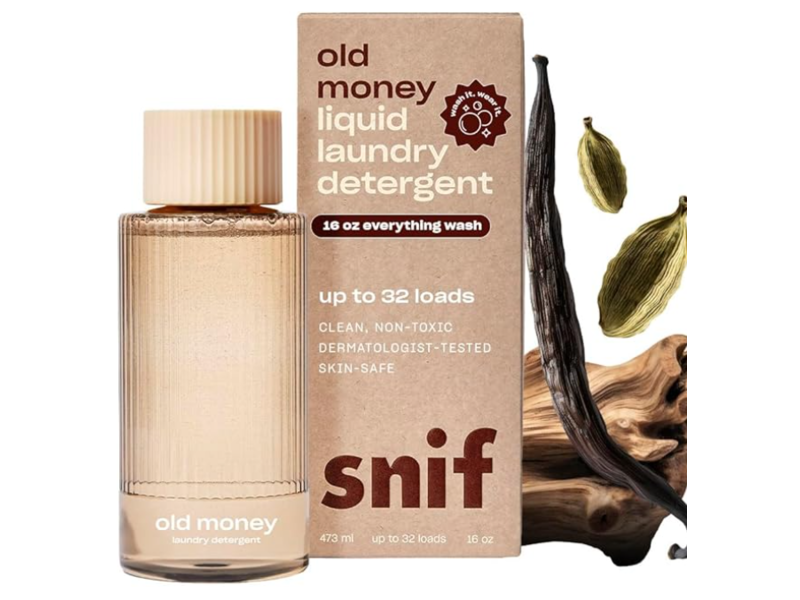 Snif Liquid Laundry Detergent, Old Money, 32 Loads, 16 oz/473 mL