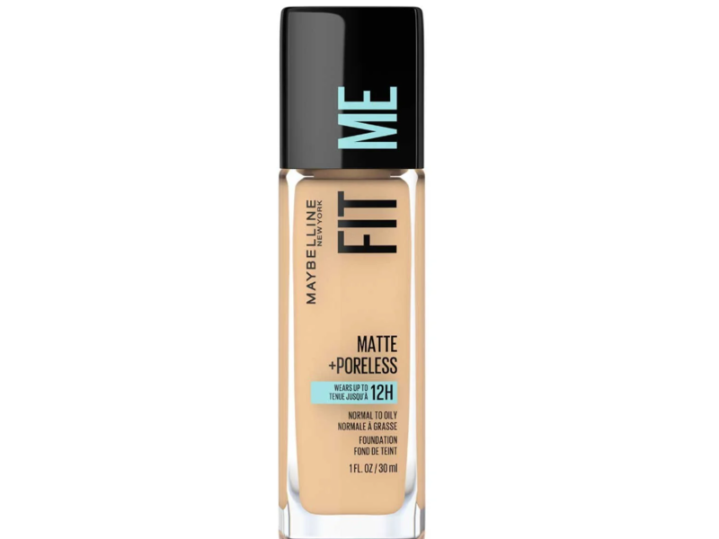 Maybelline New York Fit Me Matte + Pore Less Foundation, Soft Sand, 1 fl oz/30 mL