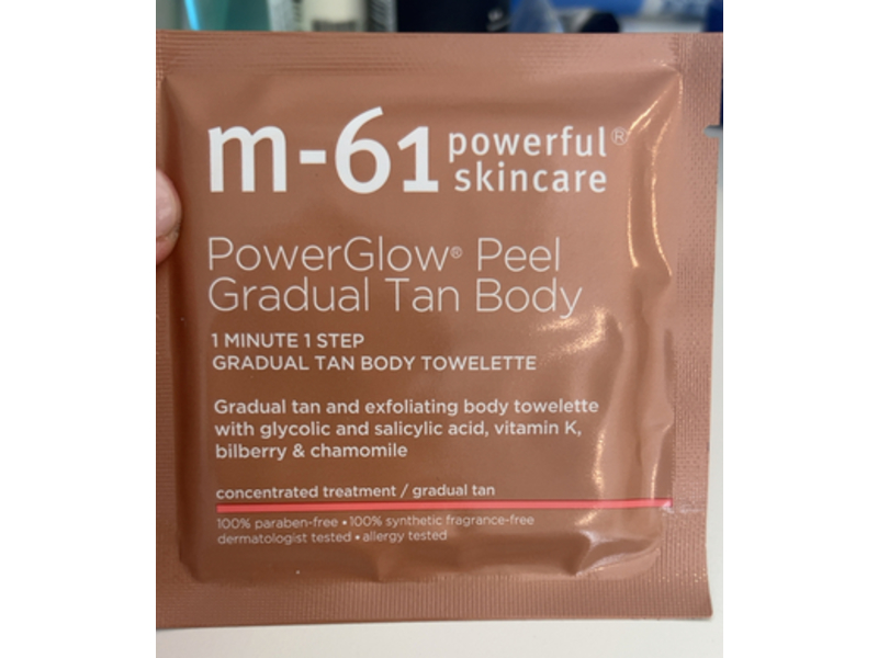 M-61 Power Glow Peel Gradual Tan Body Towelette
