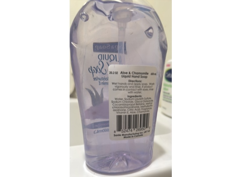 Spa Soap Liquid Hand Soap, Aloe & Chamomile, 20.2 fl oz/600 mL