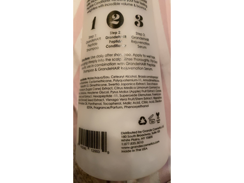 Grande Hair Peptide Conditioner, 8 fl oz/236 mL