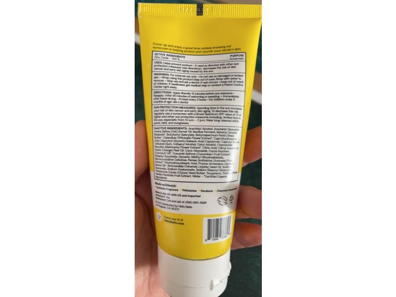 Hello Bello Baby Mineral Sunscreen Lotion, SPF 55+, 3.0 fl oz/86.7 mL