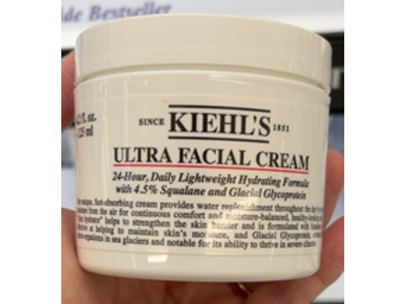 Kiehl's Ultra Facial Cream, 4.5% Squalene & Glacial Glycoprotein, 4.2 fl oz/125 mL